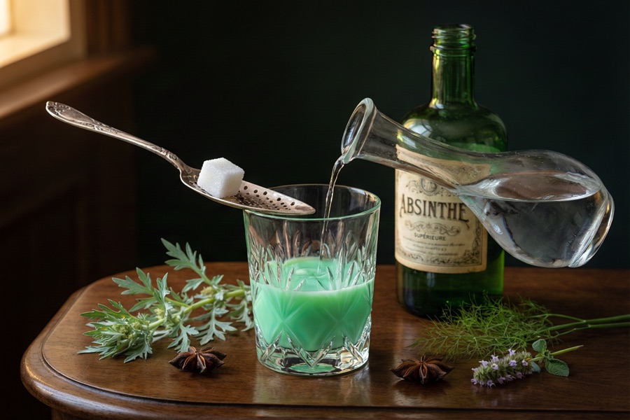 苦艾酒(Absinthe)完全指南:茴香家族、稀释仪式与调酒应用
